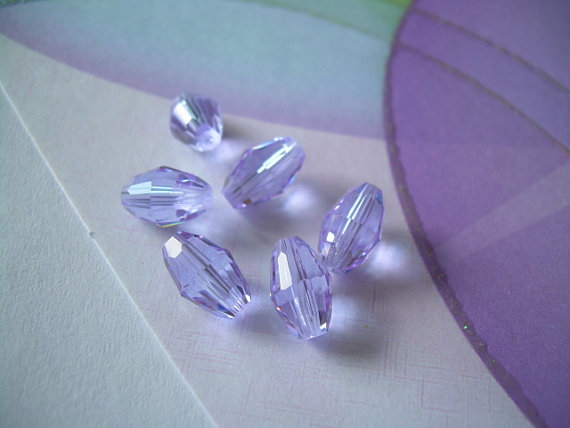 Swarovski Alexandrite 6 Crystal Beads 9x6mm Ovals Art 5200