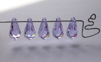 Swarovski 6000 Crystal Pendant Beads Alexandrite 15x7.5mm